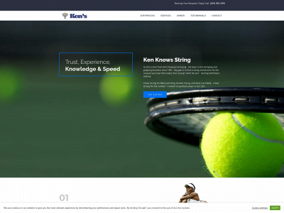 www.kensracquetstringing.com snapshot