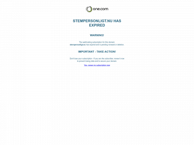 stempersonligt.nu snapshot