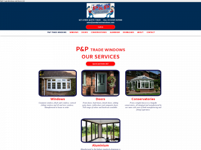 pandptradewindows.com snapshot