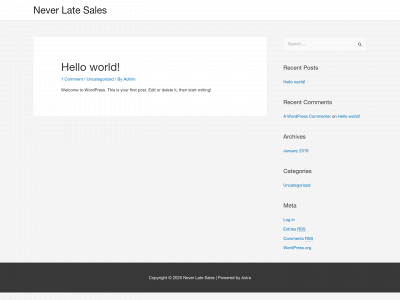 neverlatesales.com snapshot