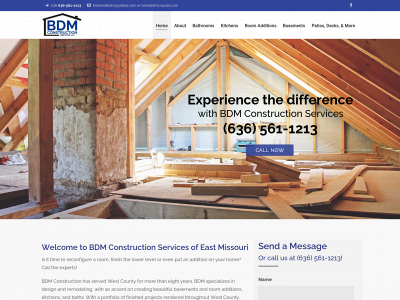 bdmconstruction.net snapshot