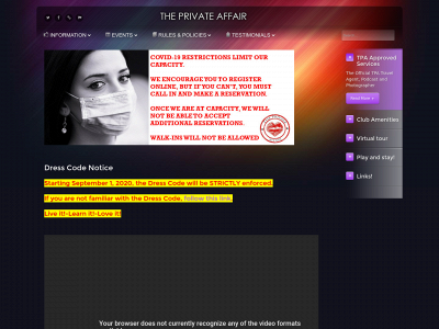 theprivateaffair.com snapshot