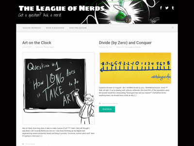 asktheleagueofnerds.com snapshot