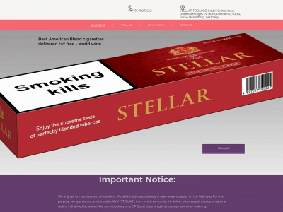 stellar-tobacco.com snapshot