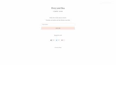 percyandbea.co.uk snapshot