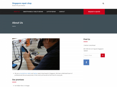 singaporerepairshop.com snapshot