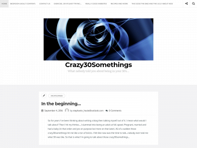 crazy30somethings.com snapshot