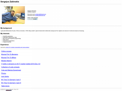 sergejusz.com snapshot