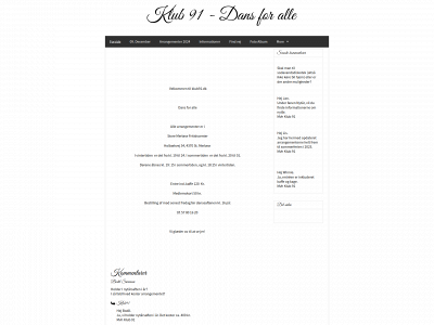 klub91.dk snapshot