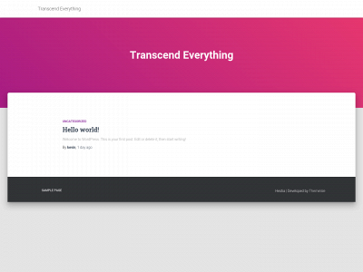 transcend-everything.com snapshot