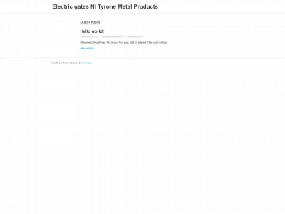 electricgatestyrone.com snapshot