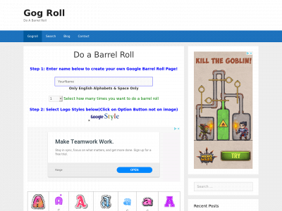 gogroll.com snapshot