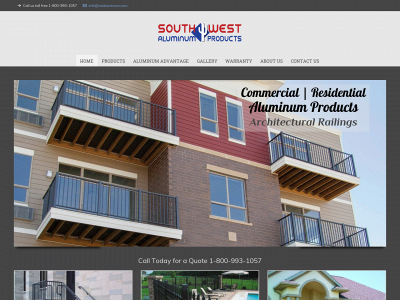southwestaluminumproducts.com snapshot