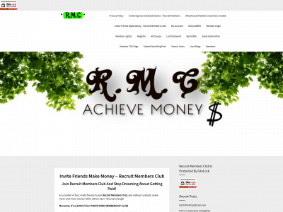 recruitmembersclub.com snapshot