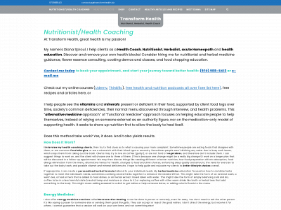 transformhealth.biz snapshot