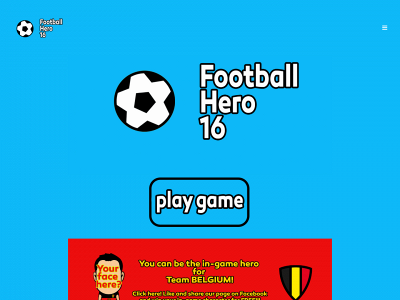 footballhero16.com snapshot