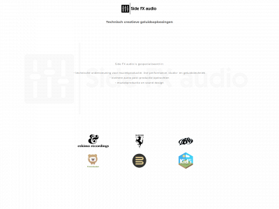 sidefxaudio.be snapshot