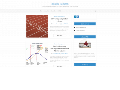 rohanramesh.com snapshot