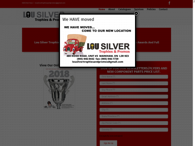 lousilvertrophies.com snapshot