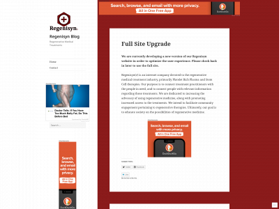 regenisyn.com snapshot