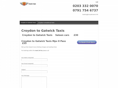 croydontaxis.info snapshot