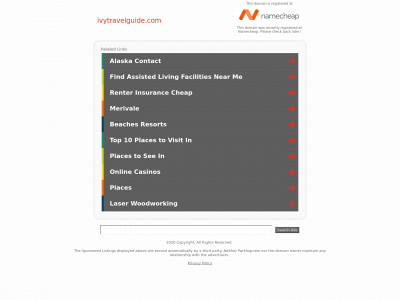 ivytravelguide.com snapshot
