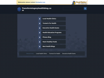 transformingmyhealthblog.com snapshot