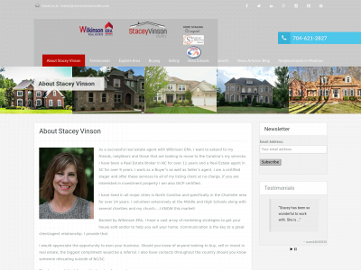 staceyvinsonrealty.com snapshot