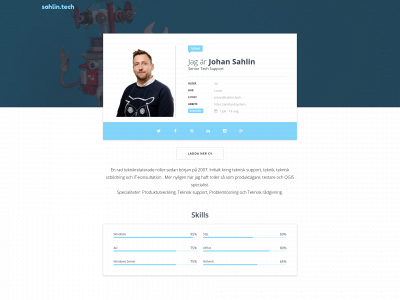 sahlin.tech snapshot