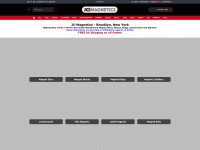 jc-magnetics.com snapshot
