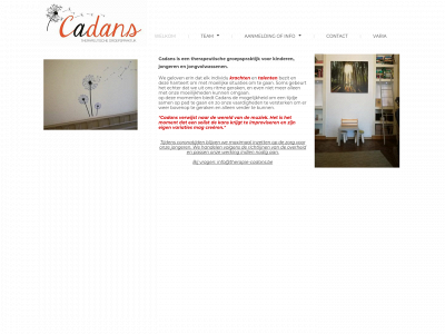 therapie-cadans.be snapshot