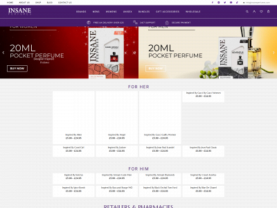 insaneperfumes.com snapshot