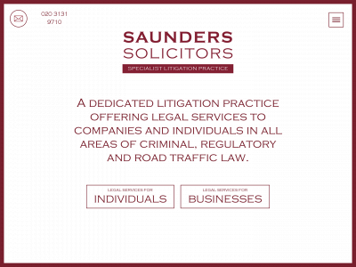 saunders-solicitors.co.uk snapshot