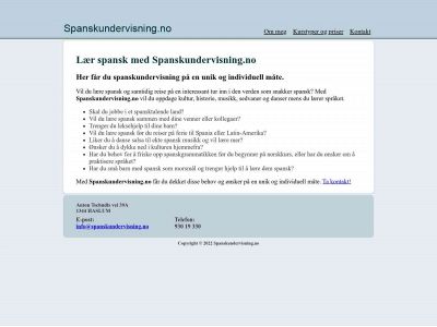 spanskundervisning.com snapshot