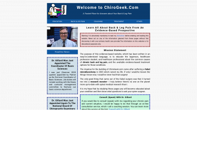 chirogeek.com snapshot
