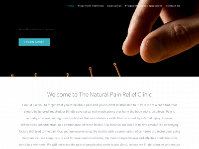 sanjosepainrelief.org snapshot
