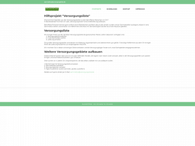 versorgungsliste.de snapshot