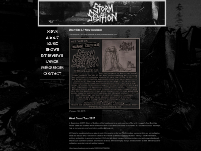 stormofsedition.com snapshot