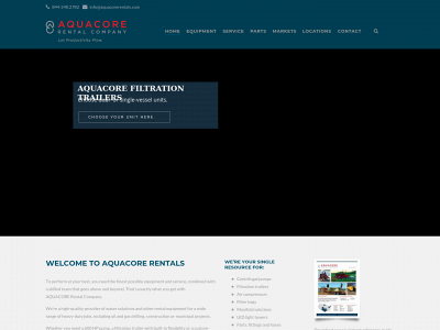 aquacorerentals.com snapshot