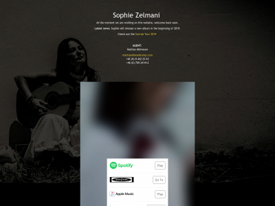 sophie-zelmani.com snapshot