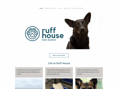 www.ruffhousedogranch.com snapshot