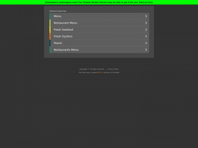 oysteragora.com snapshot