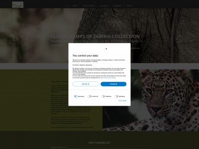 classiccampszambia.com snapshot