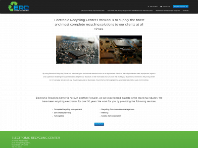 electronicrecyclingcenter.net snapshot