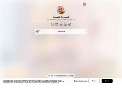 saurabhgoswami.com snapshot