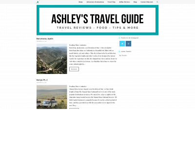 ashleystravelguide.com snapshot