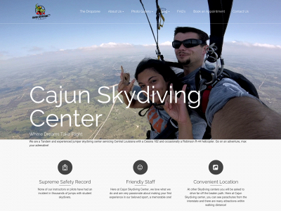 cajunskydivingcenter.com snapshot