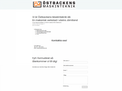 ostbackens.se snapshot