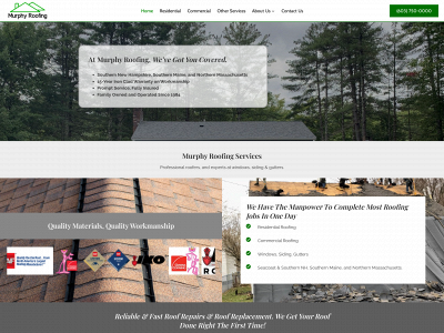 www.murphyroofing.net snapshot