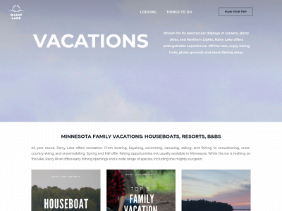 www.rainylake.org snapshot